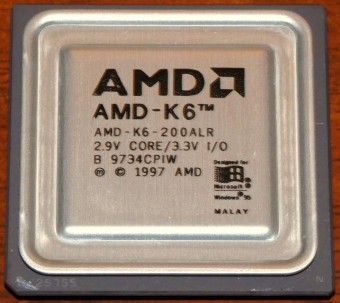 AMD K6 - 200ALR CPU 2.9V Core Malay 1997